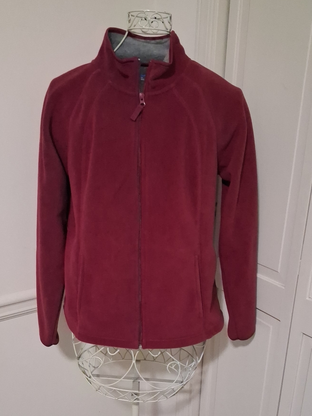 SB Active Women's Full-Zip Fleece Jacket - Burgundy